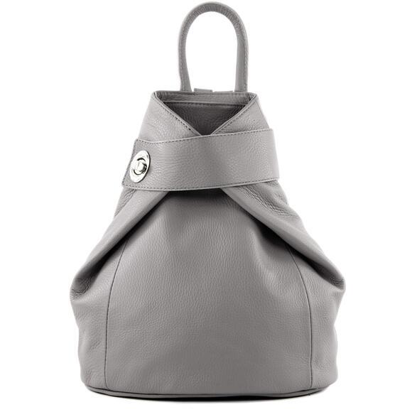 6255 T179 - ital: backpack bag made of leather Mouse grey main image 4